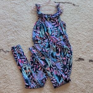Floral Kids Jumpsuit - Multicolor